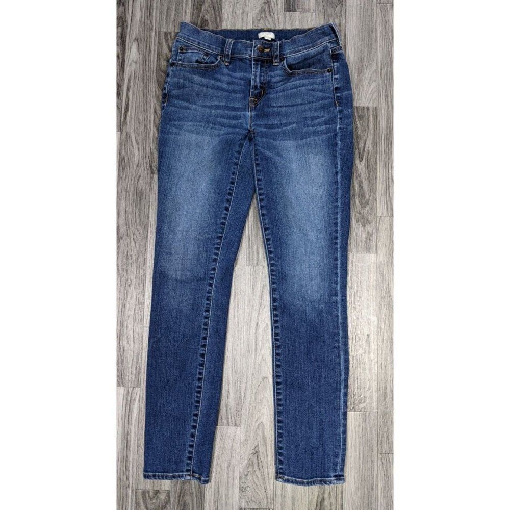 J. Crew Womens Size 25 / 28 Pockets Skinny Stretch‎ Denim Blue Jeans